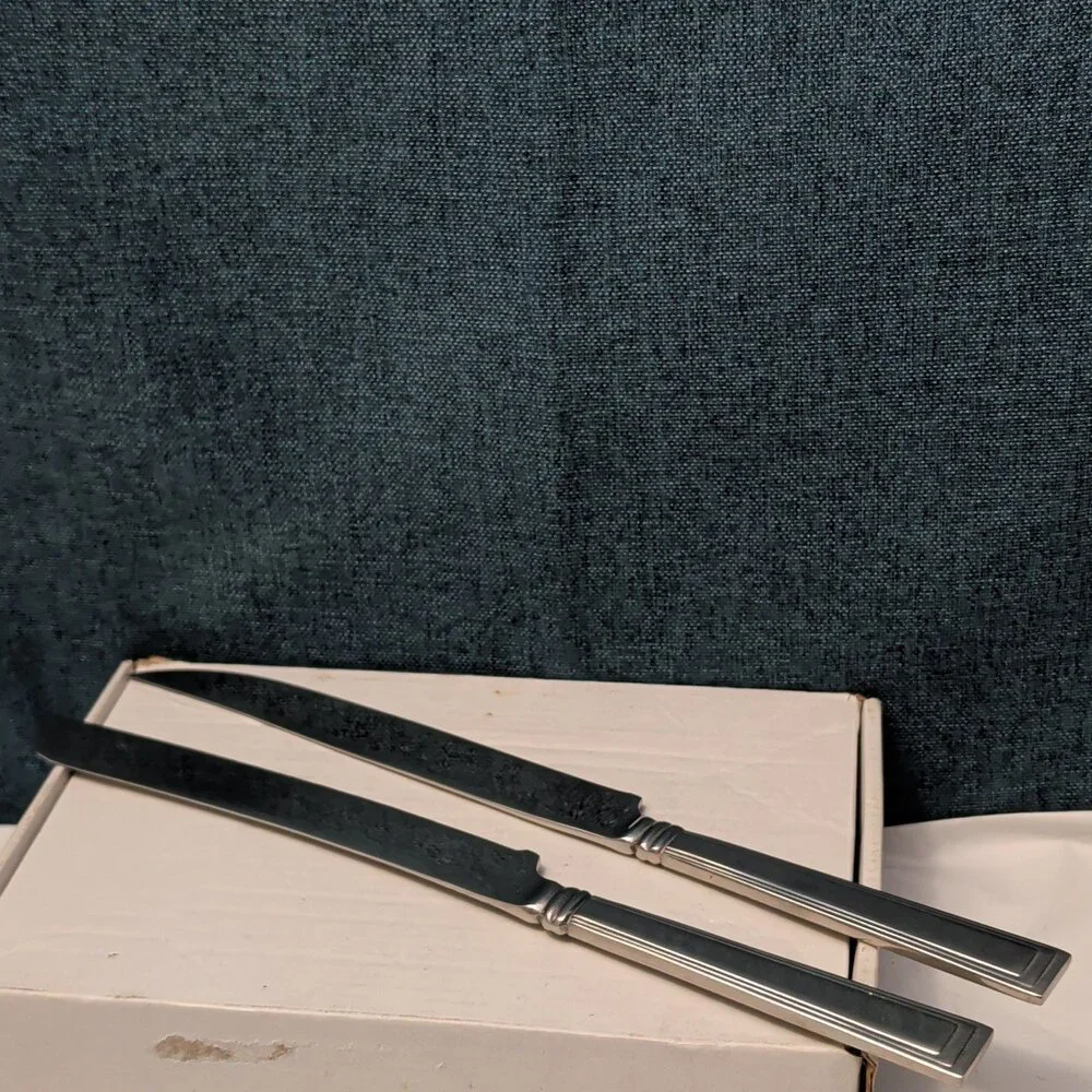 8 Pc HAMPTON SILVERSMITHS PORTFOLIO Serving Set | Glossy Hostess Completer 208